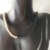 Collar perlas y ónix