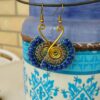 Pendientes macramé y bolitas
