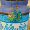Pendientes macramé y bolitas - Imagen 2